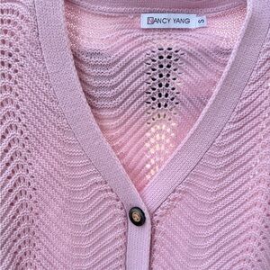 Nancy Yang Light Pink Women's Cardigan